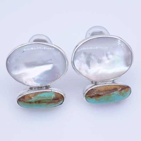 Mother of Pearl & Turquoise Earrings