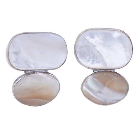 Double Pearl Earrings
